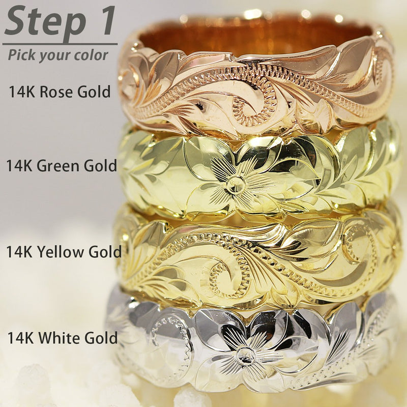 8x4mm Two Tone Ring [14K/18K Gold] 